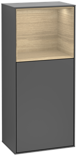 V&B Seitenschrank Finion 41,8x93,6cm, r, Rg ob Oa ven, Anthrac. m