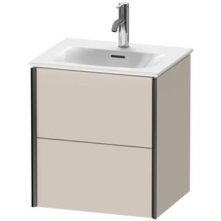 Duravit Waschtisch-Unterschrank XViu 51x42x55,7cm, 2 Schubk., sw m, Tau matt