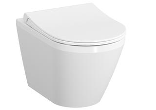 VitrA Wand-Tiefspül-WC Integra 35,5x54cm, 3/6 l, m Spülr, o Bide, w hgl