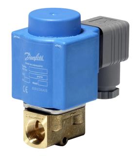 Danfoss Magnetventil, EV210B, NC, Kv 0,55 m3/h, G3/8, FKM, 230V AC