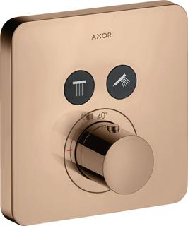 hansgrohe Fertigmontageset ShowerSelect UP-THM, 2 Verbr., Softc, pol. red gold