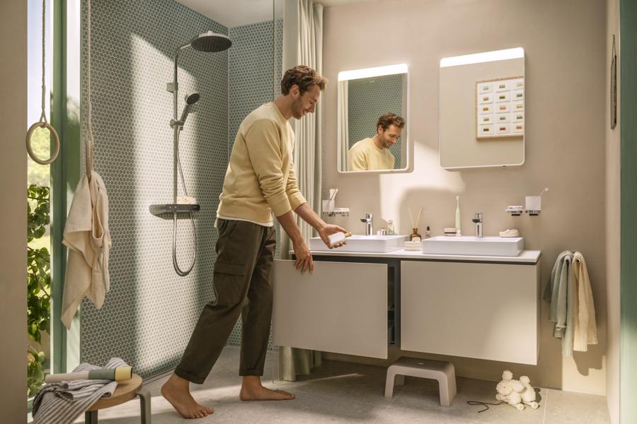 Artikelbild 5 des Artikels „hansgrohe Konsole Xilesa E 1375x550mm, 2 Ausschnitte, mattweiß 2 Ausschnitte | mattweiß“
