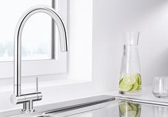 Blanco SPT-EHM CORESSA-F HD, Hebel rechts, abklappbar, chrom