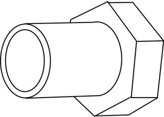 TA Anschlussverschraubung G 1x20,8mm, z. Schweiß, m freil. Mutter