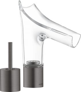 hansgrohe 2-L-WT-Arm. Axor Starck V 110 mit Ablaufgarnitur, brushed black chrome