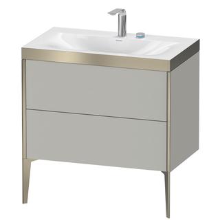 Duravit WT-Unterschrank c-bonded XViu 80x48cm, 2 AZ, 2 HL, C m, R P, betongr m