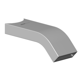 DO Auslauf ERSATZTEILE 092822238 35 x 100 x 34 mm Platin gebürstet