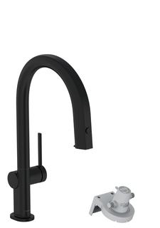 hansgrohe SPT-EHM Aqittura M91 m Ausz.-Ausl., o. Filt., 1j, mattschwarz