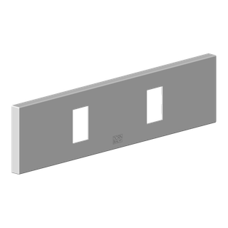 DO WaterFan Rosette ERSATZTEILE 90279900200 240 x 60 x 9 mm Chrom