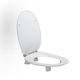 WC-Sitz Dania 5 cm m.Deckel Inkl. Spritzblende, Weiß