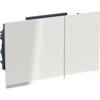 GE Omega60 BetPl., eckig, für 2-M-Sp. sandgrau, Glas glzd / verspiegelt