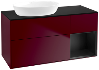 V&B Waschtisch-Unterschrank Finion 120cm, Pl bla m, Reg bla m Lac, Peo m