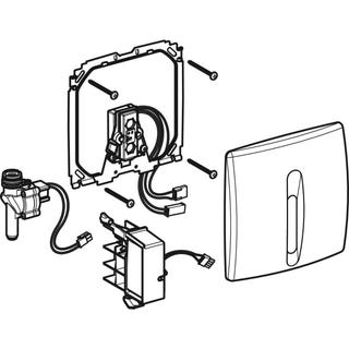 Geberit Infrarot-Urinal-Steuerung Basic Netzbetrieb, Abdeckplatte, Kunststoff