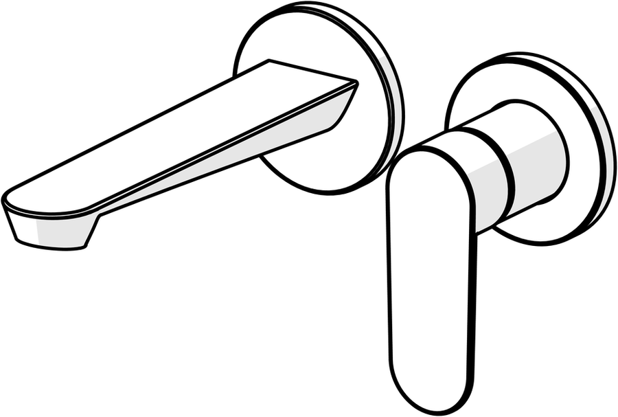 Artikelbild 2 des Artikels „Hansa Fertigmontageset HANSAGENESIS f WT-EHM, W, Ausl. 185mm, bron geb. “