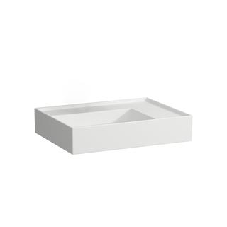 Laufen Aufsatzwaschtisch KARTELL 60x46cm, Ab re, o. ÜL, o. Hahnl., we. ma