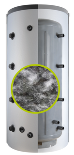 Austria Email Isolierung ECO SKIN 2.0 KWS15, 1500 l, silbergrau, 100mm Vlies