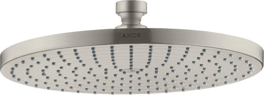 Artikelbild 1 des Artikels „hansgrohe Tellerkopfbrause Axor Starck Deck.- o Wd, 240mm, 1j, Edelst.-Optik Edelstahl Finish“