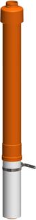 ATEC Dachdurchführung DN 80/125, rot 1100mm, konzentrisch