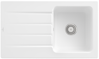 V&B Spüle Architectura 50 m Abl.garn, Hand., st. white CeramicPlus
