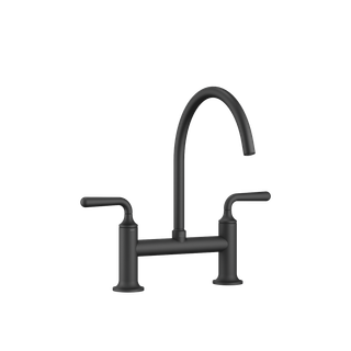 Dornbracht Zweigr.-Brücken-Armatur VAIA Ausladung 241mm, schwarz matt