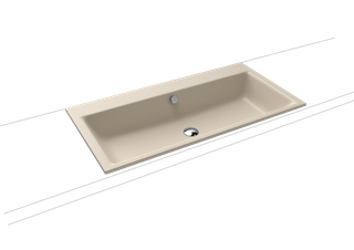 Kaldewei Einbau-Waschtisch PURO 3152 90x46cm, o. Hahnl., we., P-E, w. beige20