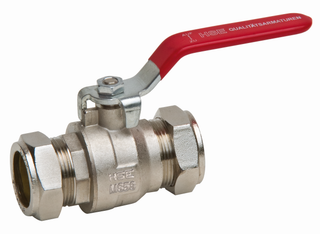 HS Kugelhahn UNIVERS 1461 22mm, DG, Hebel rt, Schneidr.-VSB, m vc