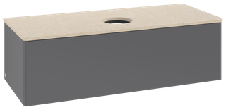 V&B WT-Unterschrank o. F-Struktur Antao 120x36x50cm, WBP botti., Anthrac. m Lac