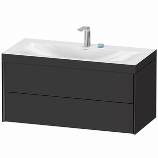 DU WTU Xviu / Viu, 2 SK, 503x1000x480mm 2HL, schw.m./Eiche Terra,Rahm. 80 ES Ah.