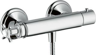 hansgrohe Brausethermostat Axor Montreux AP, 1 Verbraucher, mit Kreuzgriff, chrom