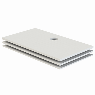 Schedel Freiform-Duschelement quadroU bis 1,45 qm, 3-teilig, Sonderanfertigung