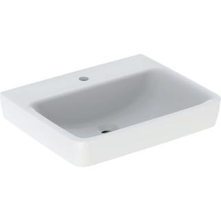 Geberit Waschtisch Renova Plan 60x48cm, Hahnl. mit., o. Überlauf, weiß