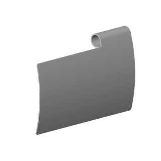 DO Abdeck. ET 081102514 120 x 77 x 18 mm Platin gebürstet