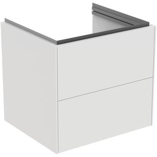 IS Waschtisch-Unterschrank Conca 2 Ausz., 60x50,5x55,5cm, we. ma lackiert