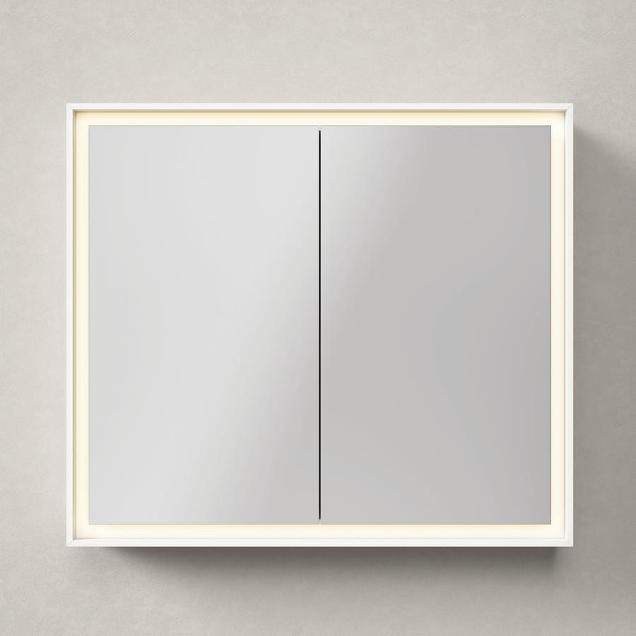 Artikelbild 7 des Artikels „Duravit Spiegelschrank L-Cube 80x70x15,5cm, we. ma, Türanschl. re/li 80 x 70 x 15,5 cm | weiß matt“
