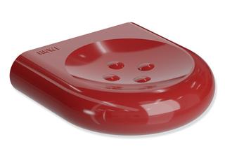 HEWI Seifenhalter 477 97mm, mit Noppen, rubinrot