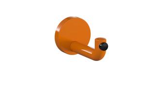 HEWI Wandhaken 477 105mm, Türpuffer schwarz, orange