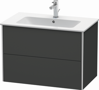 DU WT-Unterbau XSquare,2 Schubk.,für ME 560x810x478mm, Graphit Matt ES Nussb