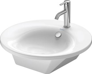 Duravit Möbelwaschtisch Starck 1 Ø 58 cm, mit Hahnloch, Überlauf, Hahnlochbank