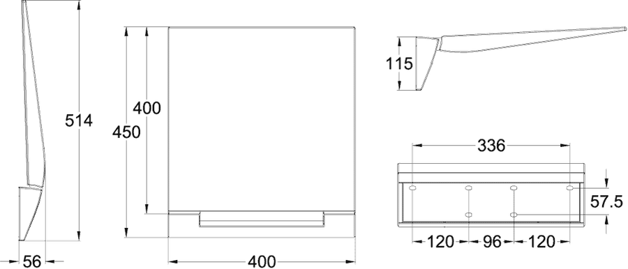 Artikelbild 3 des Artikels „Duschklappsitz Vicare Universal Aluminium “