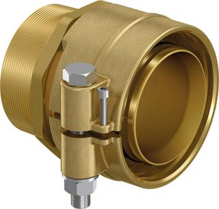 Uponor Übergangsnippel Wipex 125mmxR 4", 6 bar, Messing