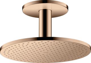 hansgrohe Kopfbrause 300 2jet Axor mit Deckenanschluss, polished red gold