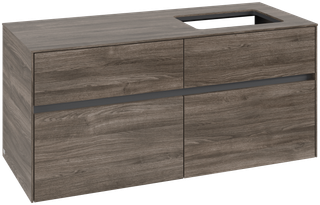 V&B Waschtischunterschrank Collaro 120x54,8x50cm, WT rechts, stone oak