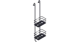 Giese Duschkorb Bodyguard Optisign 170x700x42mm, f Wand 6/8mm, schwarz matt