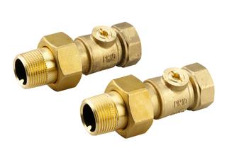 Danfoss Verschraubung mit Kugelhahn DN 20xRp 3/4 2 Stück