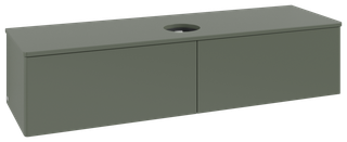 V&B WT-Unterschrank o. F-Struktur Antao 160x50cm, WBP-farbe Lac, lea gre. m Lac