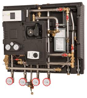 Danfoss Hausstation Compact 28 VX-FI, 1 AVP-F, 35kW, ECL310/A237
