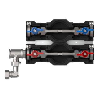 Strawa Wasserzählereinbaustrecke W2-ZA-H-D klick, Kalt-/WW, 3/4" ÜW hor