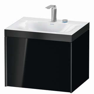 DU WTU XViu / Viu, 1 Ausz, 503x600x480mm 2 HL, schw. m/schw. hgl, Ra. B2 ES Nussb