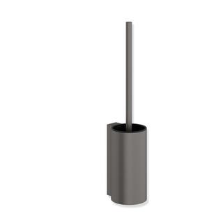 HEWI Toilettenbürstengarnitur System 162 pb, grau, pgl matt, Wd-mont., d 89mm