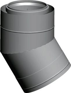 Wolf Bogen 30Gr, DN 160/225, konz., Edelstahl/PP
